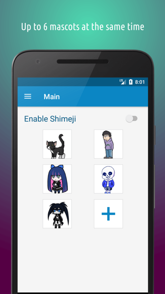 Shimeji Премиум 9.6 Взлом на Андроид (Мод Все Открыто)