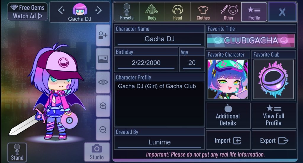 Gacha City 3.2.1 МОД (Полная Версия)