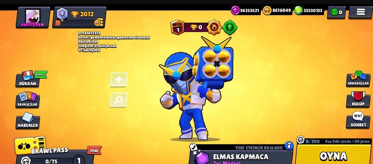 Приватный Сервер Infinity Brawl 3.0 с Читами + Бесконечная ульта